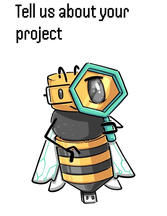 exploring-bee-illustation-in-visible-one