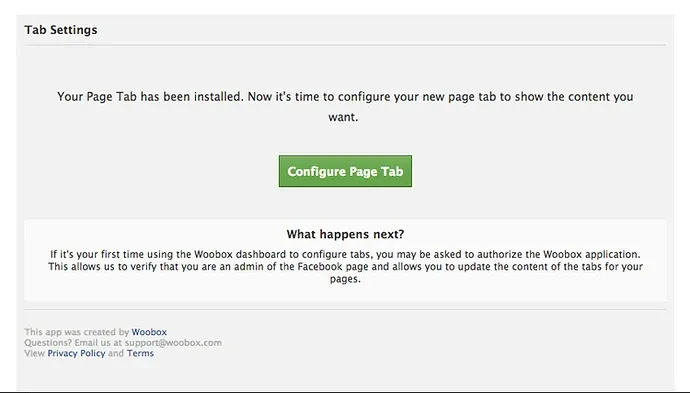Click on 'Configure Page Tab visible one