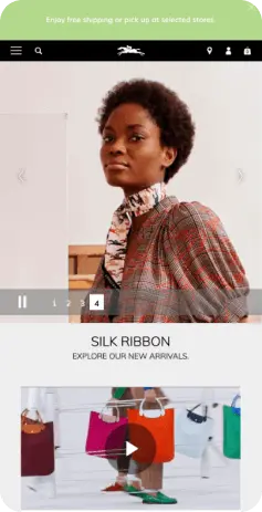 longchamp website mobile view in visible one