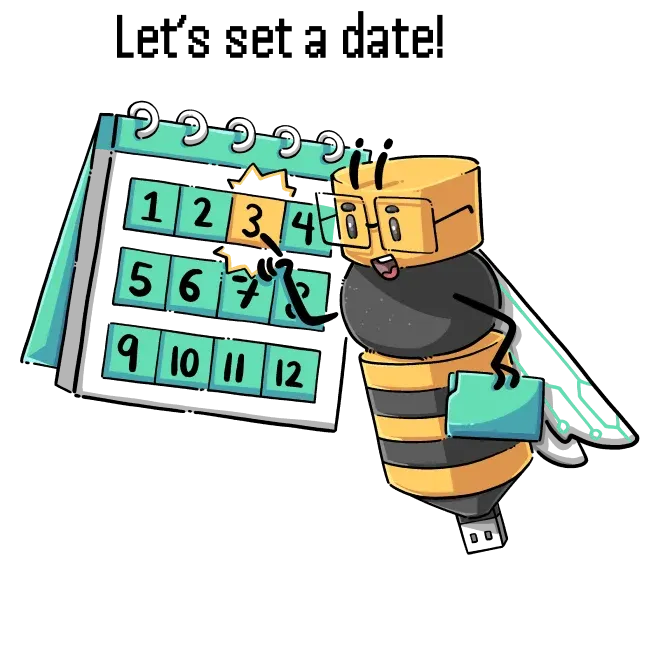 scheduling-bee-illustation-in-visible-one